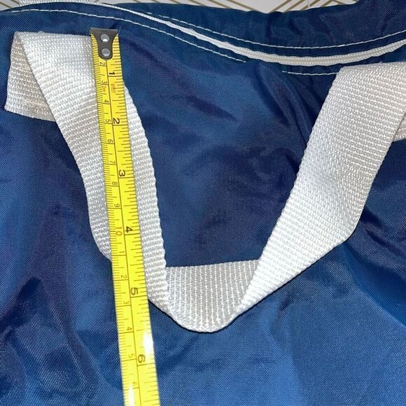 Vintage Illinois Bell Men's Duffel Bag‎ Medium Size Blue White Weekenders Travel - Picture 9 of 9